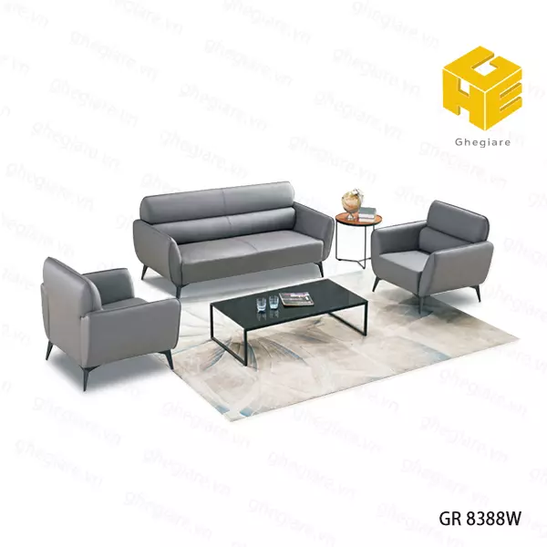 Bộ sofa đối văn phòng nhập khẩu GR 8388W