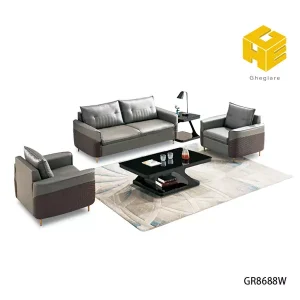 Bộ sofa đối văn phòng nhập khẩu GR8688W