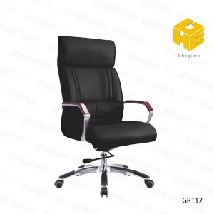 Ghế làm việc lãnh đạo da nhập khẩu GR112