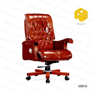 Ghế văn phòng da nhập khẩu GR016
