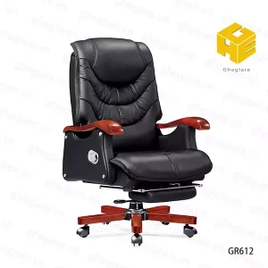 Ghế văn phòng da nhập khẩu GR612
