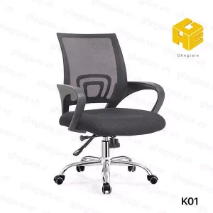 Ghế chân xoay lưng lưới K01