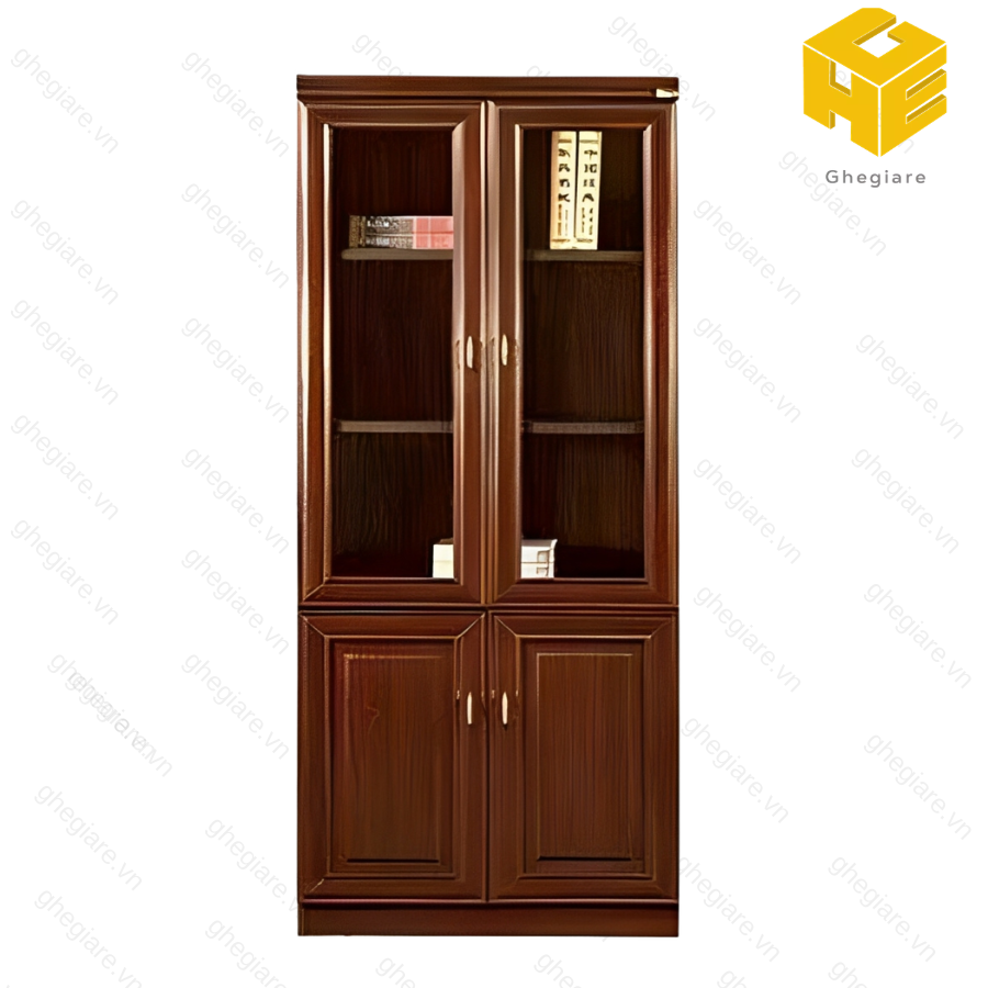 Tủ hồ sơ nhập khẩu cao cấp màu hạt dẻ 2 cánh GR220